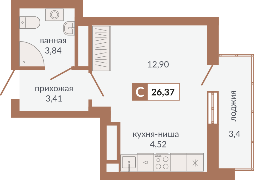 Студия 1 Комнатная Купить В Екатеринбурге